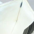 CELINE Clutch Bag Canvas White Black Auth bs24215-15