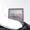 FENDI Zucca Canvas Hand Bag Black Brown Silver Auth bs24219-12