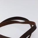 FENDI Zucca Canvas Hand Bag Black Brown Silver Auth bs24219-8