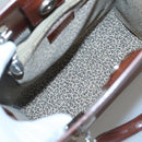 CARTIER Shoulder Bag Patent leather Brown Auth bs24220-10