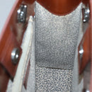 CARTIER Shoulder Bag Patent leather Brown Auth bs24220-17