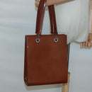 CARTIER Shoulder Bag Patent leather Brown Auth bs24220-20