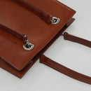 CARTIER Shoulder Bag Patent leather Brown Auth bs24220-6