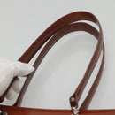 CARTIER Shoulder Bag Patent leather Brown Auth bs24220-8