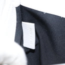 Christian Dior Trotter Canvas Saddle Clutch Bag White Silver Auth bs24225-12