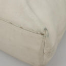 CHANEL COCO Mark Tote Bag Leather White CC Auth bs24229-9