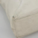 CHANEL COCO Mark Tote Bag Leather White CC Auth bs24229-14