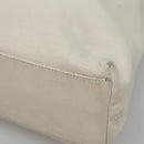 CHANEL COCO Mark Tote Bag Leather White CC Auth bs24229-15