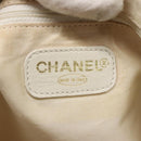 CHANEL COCO Mark Tote Bag Leather White CC Auth bs24229-17