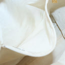 CHANEL COCO Mark Tote Bag Leather White CC Auth bs24229-20