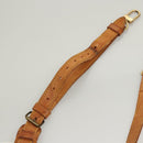LOUIS VUITTON Adjustable Shoulder Strap Leather 33.9""-41.3"" Beige Auth bs24231-8