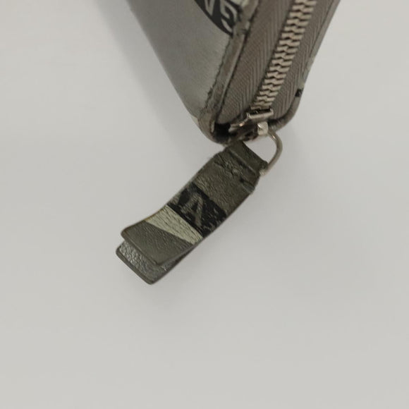 BALENCIAGA Wallet Leather Silver 551935 Auth bs24240