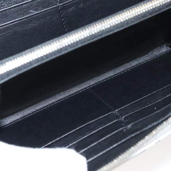 BALENCIAGA Wallet Leather Silver 551935 Auth bs24240