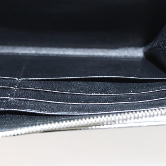 BALENCIAGA Wallet Leather Silver 551935 Auth bs24240