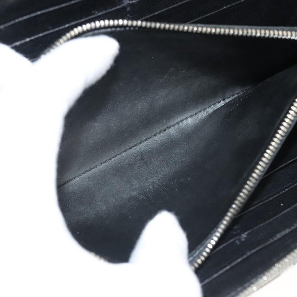 BALENCIAGA Wallet Leather Silver 551935 Auth bs24240