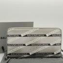 BALENCIAGA Wallet Leather Silver 551935 Auth bs24240-24