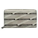 BALENCIAGA Wallet Leather Silver 551935 Auth bs24240-13