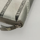 BALENCIAGA Wallet Leather Silver 551935 Auth bs24240-14