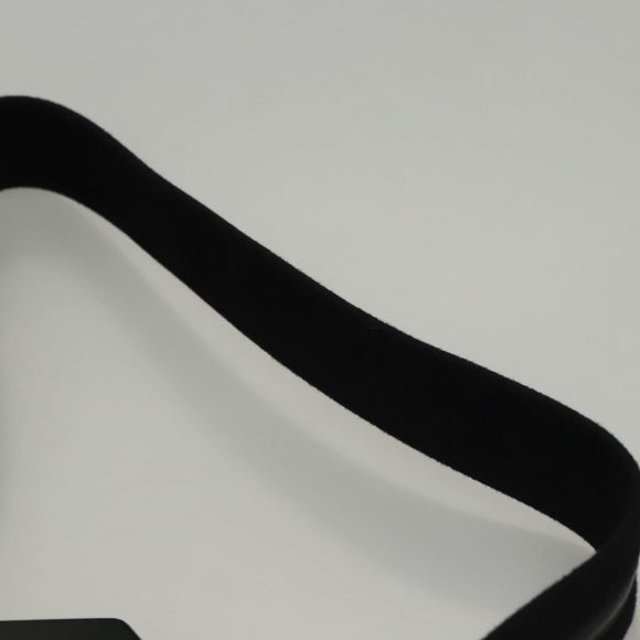 Salvatore Ferragamo Shoulder Bag Suede Black Silver Auth bs24241