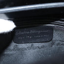 Salvatore Ferragamo Shoulder Bag Suede Black Silver Auth bs24241-12