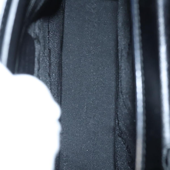 Salvatore Ferragamo Shoulder Bag Suede Black Silver Auth bs24241