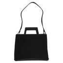 Salvatore Ferragamo Shoulder Bag Suede Black Silver Auth bs24241-13