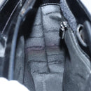 Salvatore Ferragamo Shoulder Bag Suede Black Silver Auth bs24241-20