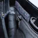 Salvatore Ferragamo Shoulder Bag Suede Black Silver Auth bs24241-21