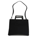 Salvatore Ferragamo Shoulder Bag Suede Black Silver Auth bs24241-2