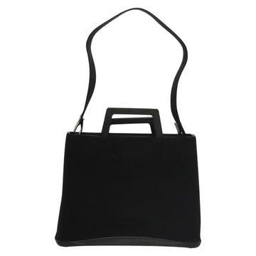 Salvatore Ferragamo Shoulder Bag Suede Black Silver Auth bs24241 - 0