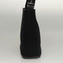 Salvatore Ferragamo Shoulder Bag Suede Black Silver Auth bs24241-3