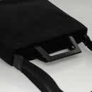 Salvatore Ferragamo Shoulder Bag Suede Black Silver Auth bs24241-6