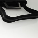 Salvatore Ferragamo Shoulder Bag Suede Black Silver Auth bs24241-8