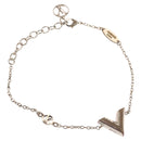 LOUIS VUITTON Essential V Bracelet metal Silver M63198 LV Auth bs24242-1