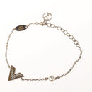 LOUIS VUITTON Essential V Bracelet metal Silver M63198 LV Auth bs24242-8