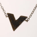 LOUIS VUITTON Essential V Bracelet metal Silver M63198 LV Auth bs24242-9