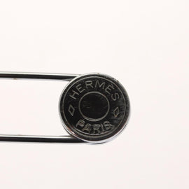 HERMES Serie Pin Brooch metal Silver Auth bs24245 - 0