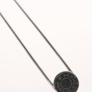 HERMES Serie Pin Brooch metal Silver Auth bs24245-3