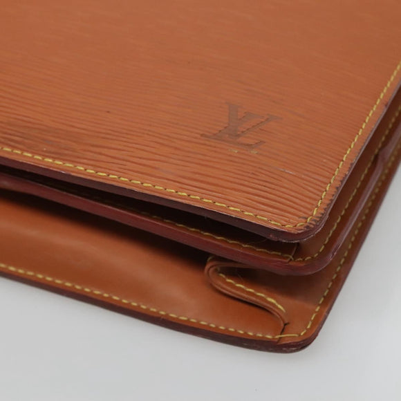 LOUIS VUITTON Epi Serviette Conseiller Zipangu Gold M54428 LV Auth bs24256