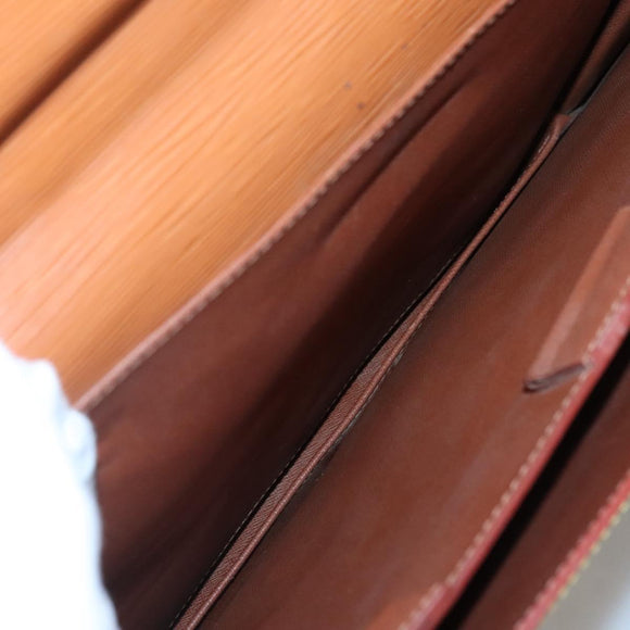 LOUIS VUITTON Epi Serviette Conseiller Zipangu Gold M54428 LV Auth bs24256