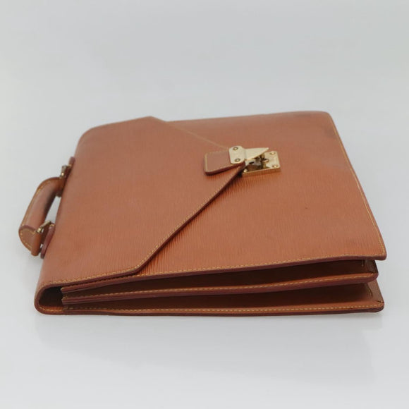 LOUIS VUITTON Epi Serviette Conseiller Zipangu Gold M54428 LV Auth bs24256