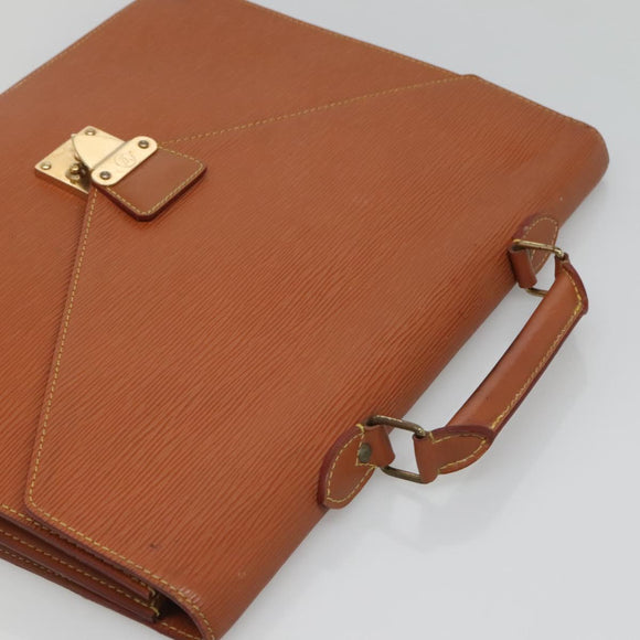 LOUIS VUITTON Epi Serviette Conseiller Zipangu Gold M54428 LV Auth bs24256