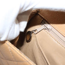 CHANEL Matelasse Hand Bag Calf Skin Beige CC Auth bs24263-25