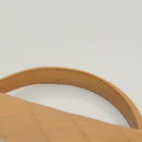 CHANEL Matelasse Hand Bag Calf Skin Beige CC Auth bs24263-14