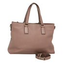 GUCCI Hand Bag Leather Outlet 2way Pink Gold 365346 Auth bs24266-1