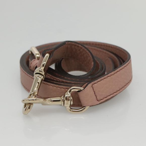 GUCCI Hand Bag Leather Outlet 2way Pink Gold 365346 Auth bs24266