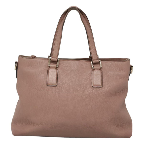 GUCCI Hand Bag Leather Outlet 2way Pink Gold 365346 Auth bs24266