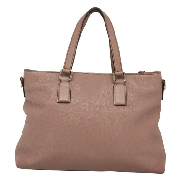GUCCI Hand Bag Leather Outlet 2way Pink Gold 365346 Auth bs24266