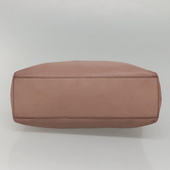 GUCCI Hand Bag Leather Outlet 2way Pink Gold 365346 Auth bs24266