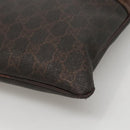 GUCCI GG Supreme Shoulder Bag PVC Outlet Brown Silver 264217 Auth bs24270-9